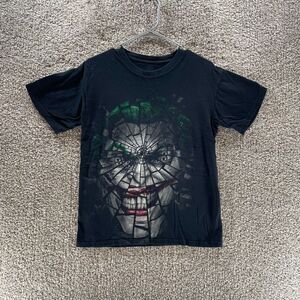 The Joker Shirt Adult Small Black‎ DC Comics Cotton Casual Logo Short Sleeve Men